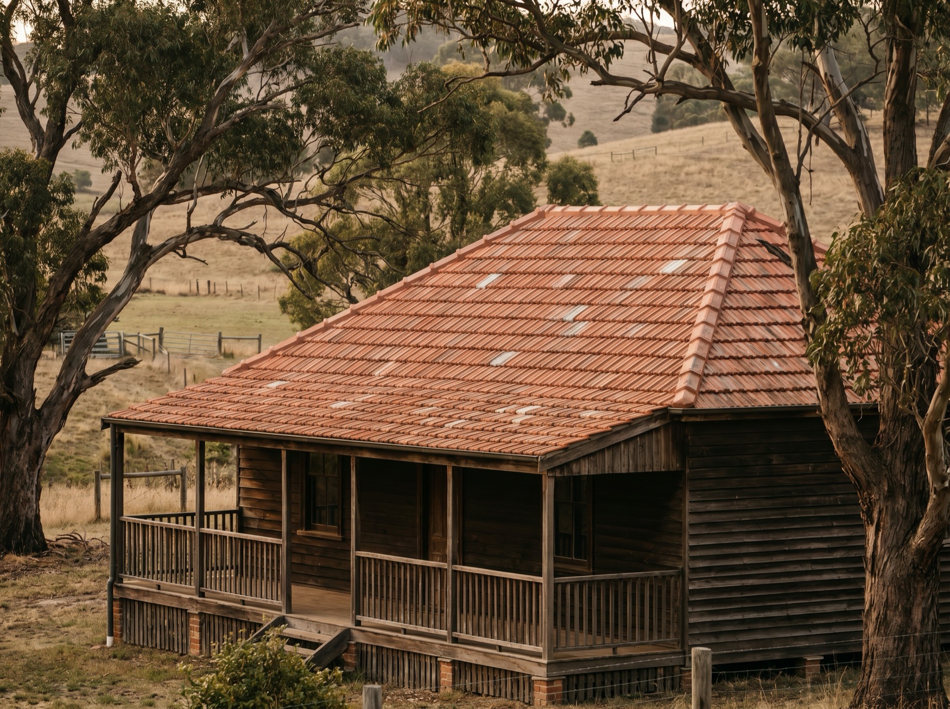 Re-roof of a heritage farmhouse in Cobargo with new corrugated metal roofing