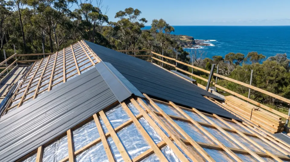 Full re-roof completed on a heritage weatherboard home with deep verandah and fresh metal roofing